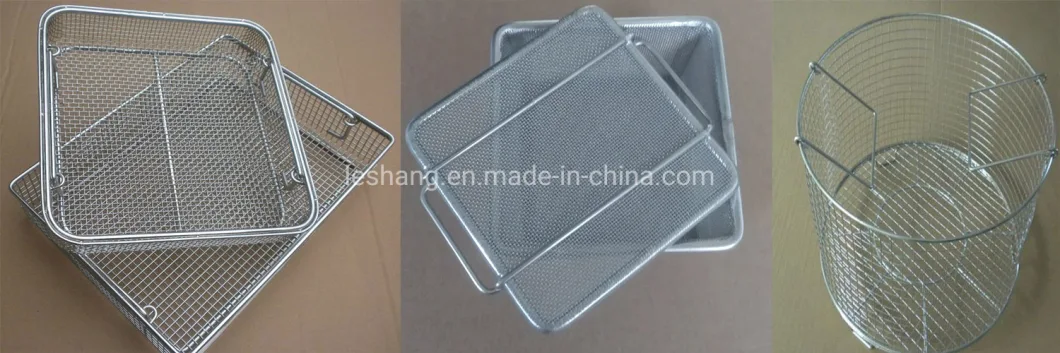 Food Grade 304 Stainless Steel Wire Mesh Drying Tray for Vegetable Fruit