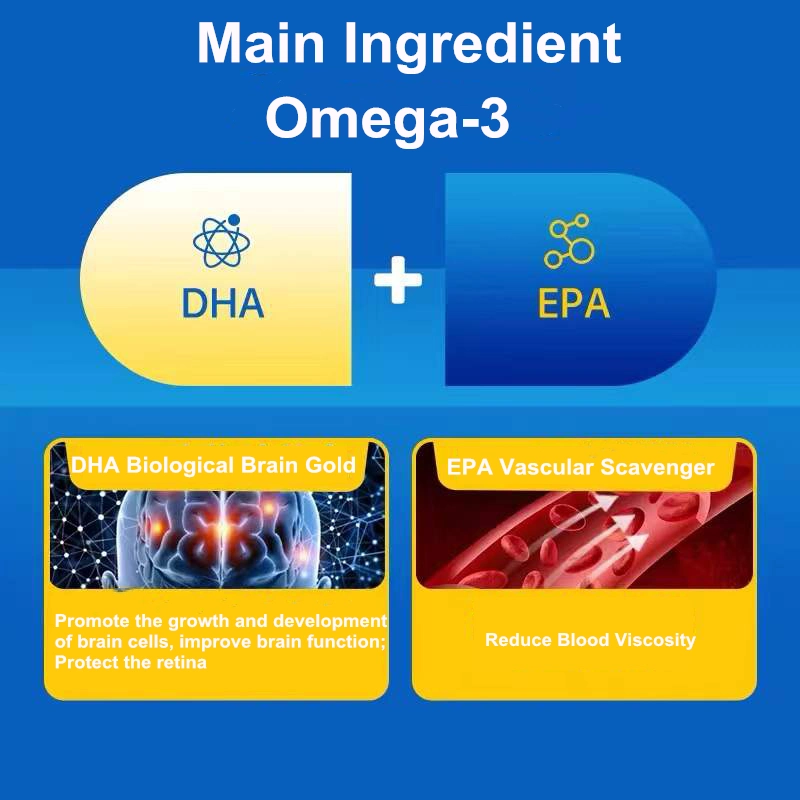 Omega 3 Fish Oil Softgels OEM 100capules/Bottle