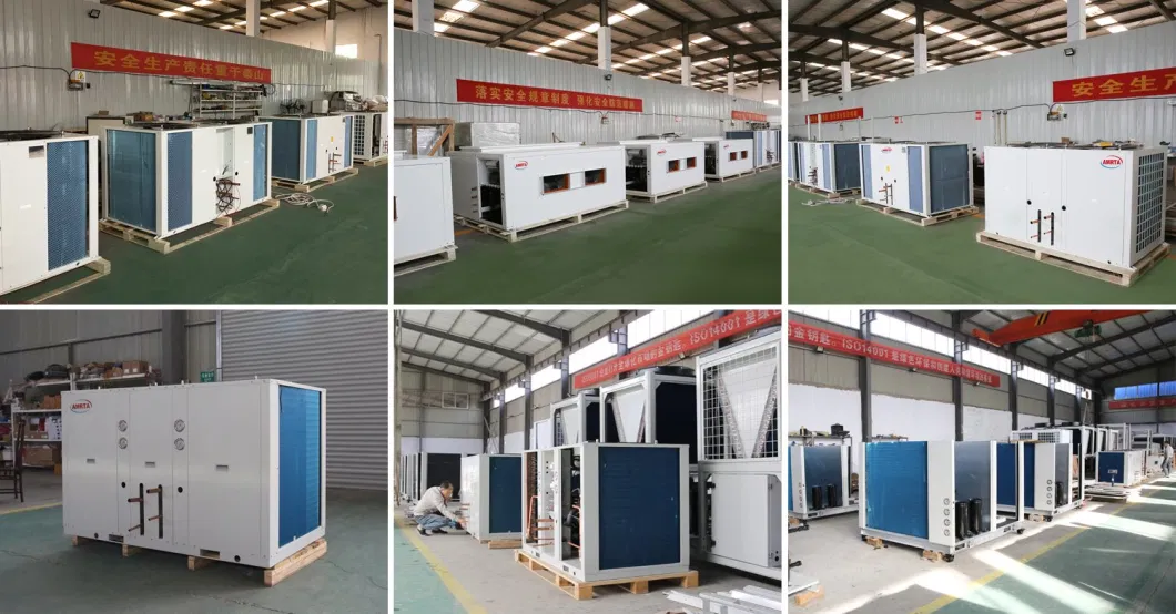 Direct Expansion Air Cooled Chiller Split Rooftop Packaged Unit Top Discharge Condensing Unit / Horizontal Ducted Split Unit